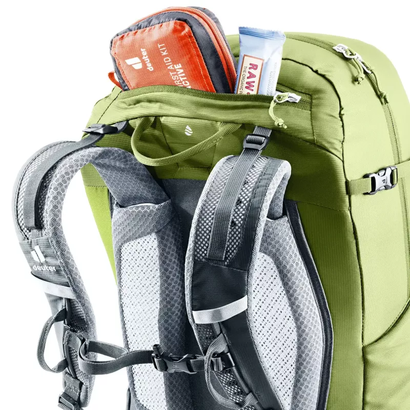 Hiking backpack DEUTER Trail Pro 33 — 33 L, polyamide, rain cover, ventilation, waist belt
