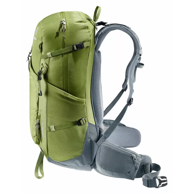 Hiking backpack DEUTER Trail Pro 33 — 33 L, polyamide, rain cover, ventilation, waist belt