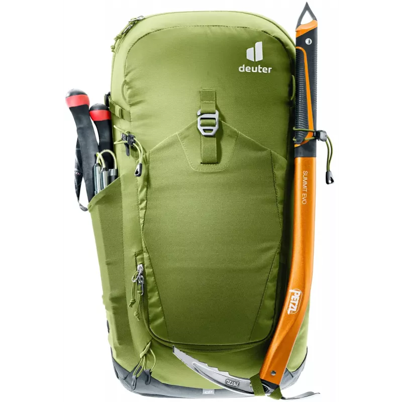 Hiking backpack DEUTER Trail Pro 33 — 33 L, polyamide, rain cover, ventilation, waist belt