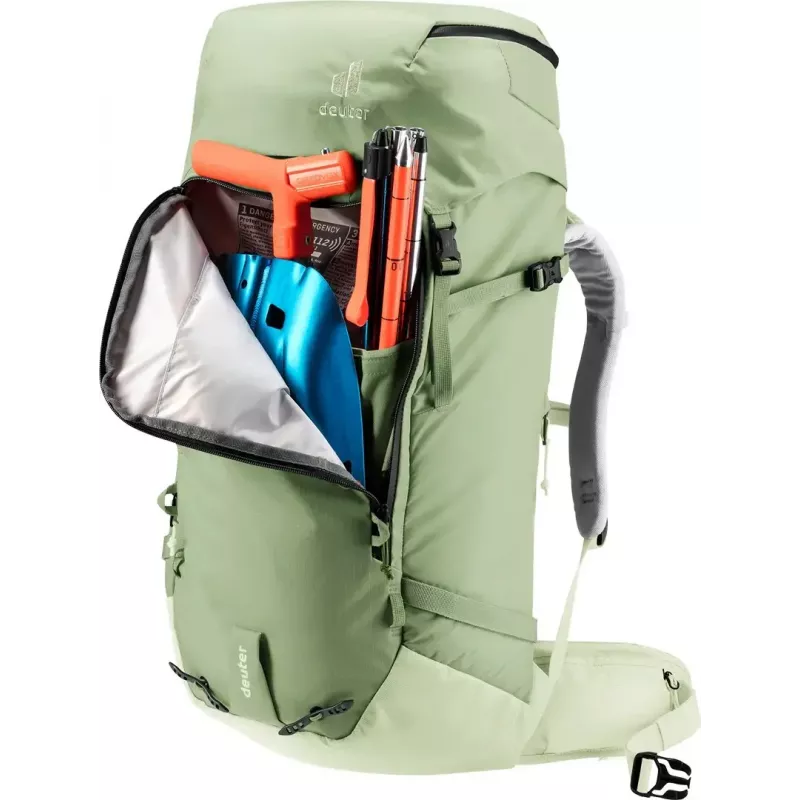 Seljakott DEUTER Freescape Pro 38+ SL — 38+ L naiste istuvus, grove-mineral värvi, polüamiidripstop