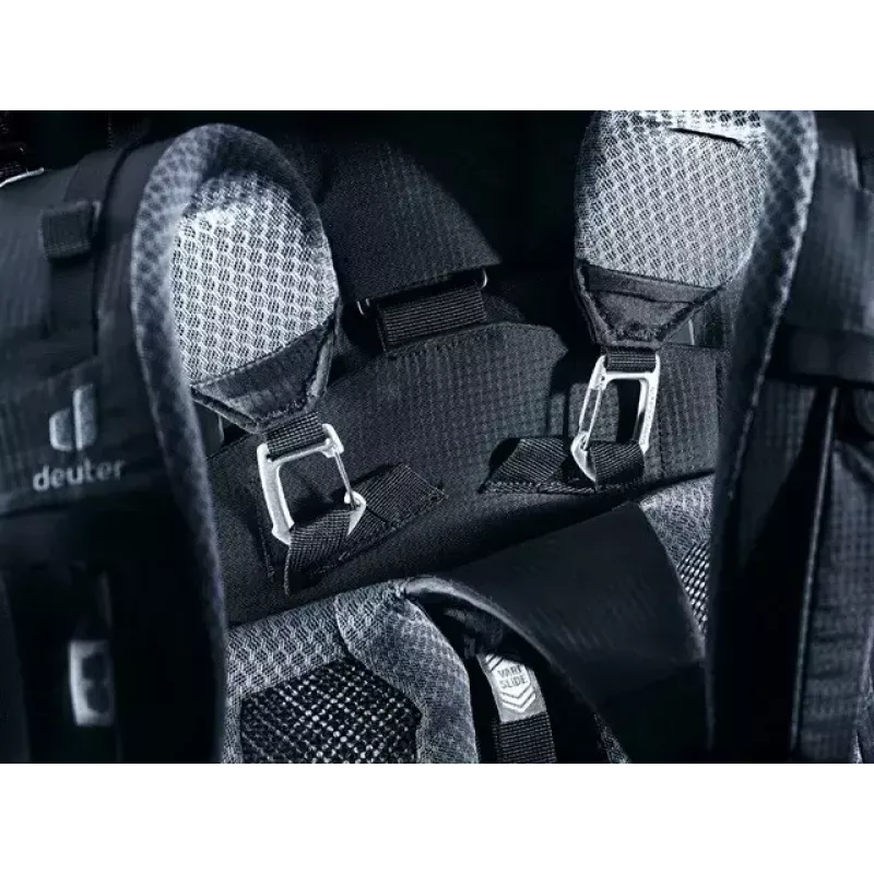 DEUTER Aircontact Pro 75+10 seljakott – 75+10 l, must, vastupidav veekindel
