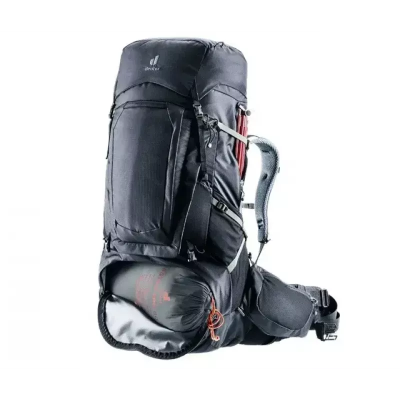 DEUTER Aircontact Pro 75+10 seljakott – 75+10 l, must, vastupidav veekindel