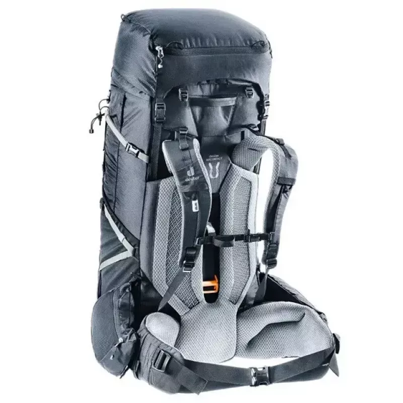DEUTER Aircontact Pro 75+10 seljakott – 75+10 l, must, vastupidav veekindel