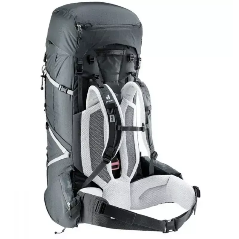 Seljakott DEUTER Aircontact Pro 75+10 SL naistele — 75+10 L, SL sobivus, Graphite, 2,88 kg, nailon