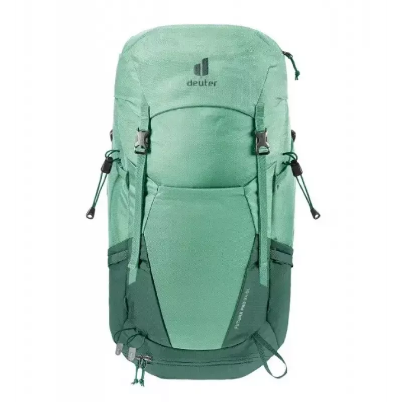 Seljakott DEUTER Futura PRO 34 SL Naiste matkakott, 34 L, taaskasutatud materjal, roheline