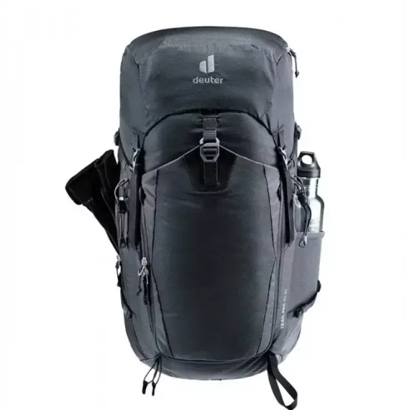 DEUTER Trail PRO 34 SL seljakott — naiste matkakott 34 L, kerge, vastupidav, must