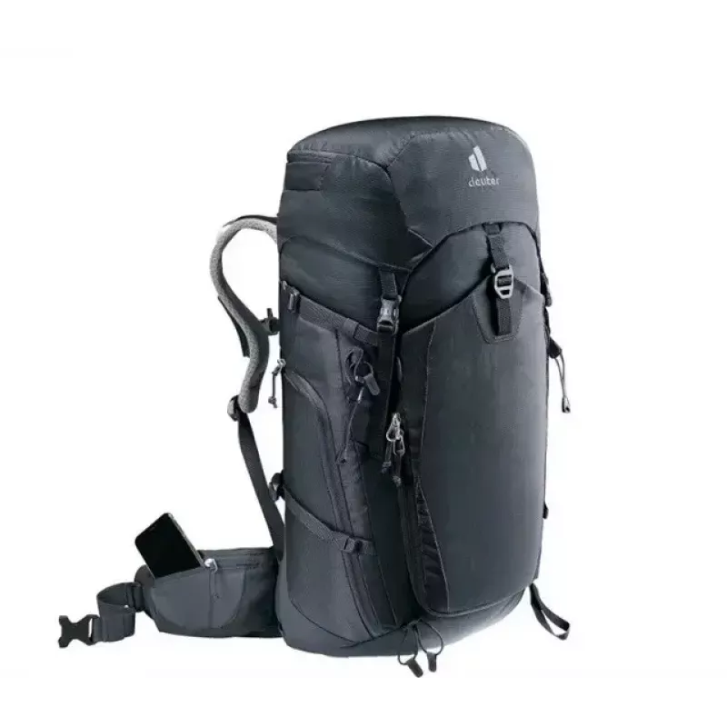 DEUTER Trail PRO 34 SL seljakott — naiste matkakott 34 L, kerge, vastupidav, must