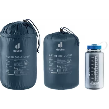 Muumiakujuline magamiskott DEUTER Astro 500 (-2 °C/28 °F), Ripstop sinine, 2050×750×480 mm