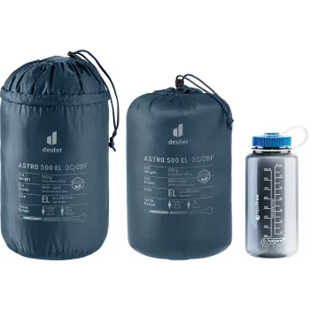 Magamiskott DEUTER Astro 500 EL -2°C / 28°F, täiskasvanute muumiakujuline, 2200×800×520 mm, Ripstop sinine