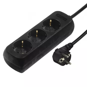 Hama 00108841 liigpingekaitse must 3 vahelduvvoolupistikut 230 V 3 m