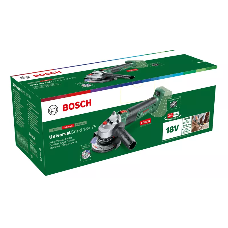 Bosch Universal Grind 18V-75 nurklihvija 11,5 cm 12000 p/min 1,7 kg