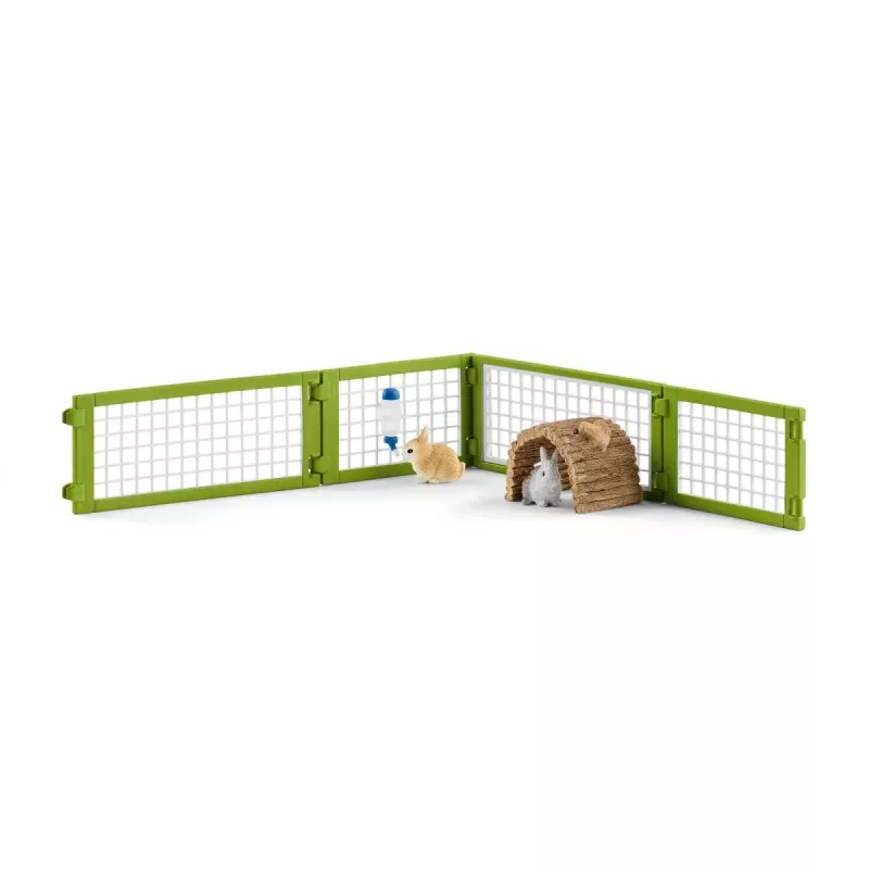 schleich FARM WORLD Küülikupuur, Talu, Taluloomad / talumänguasjad, 3 a, Mitmevärviline, Plast