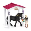 schleich HORSE CLUB Hobukast Tori ja Princessiga, Hobusetall, Hobused, 5 a, Mitmevärviline, Plastik