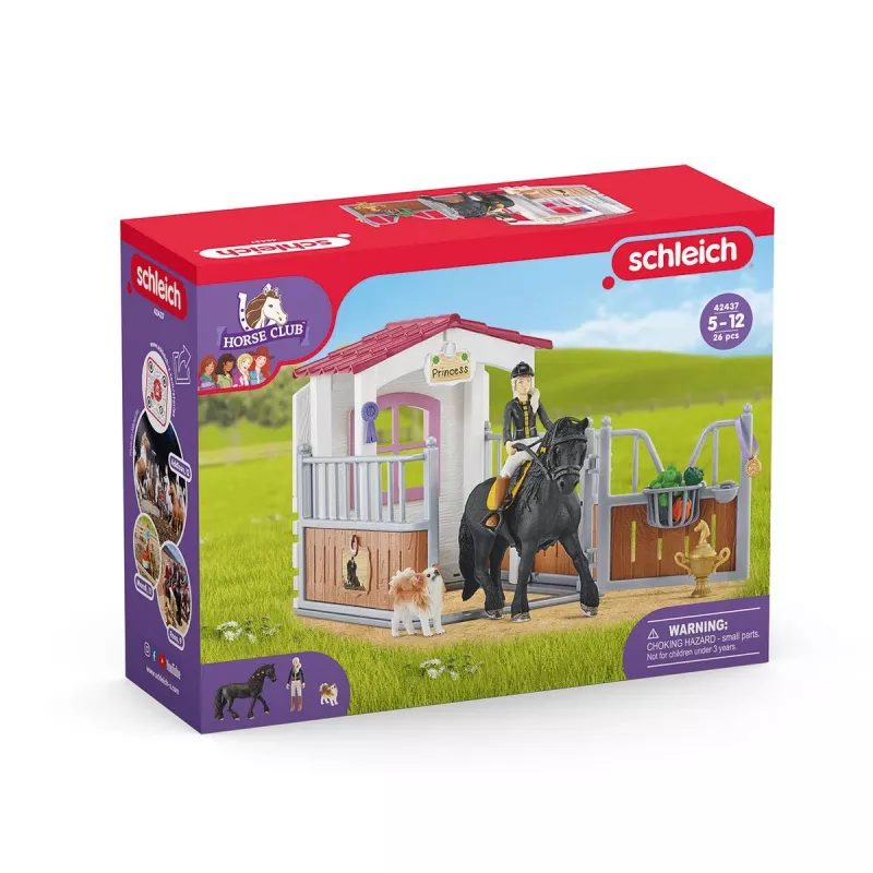 schleich HORSE CLUB Hobukast Tori ja Princessiga, Hobusetall, Hobused, 5 a, Mitmevärviline, Plastik