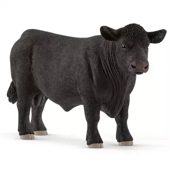 schleich FARM WORLD Must Angus pull, 3 a, Talu, Taluloomad / talumänguasjad, Mitmevärviline, Plastik