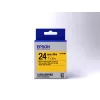 Epson Label Cartridge Pastel LK-6YBP Must/kollane 24mm (9m)