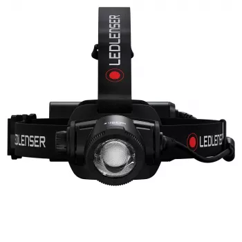 Pealamp Led Lenser H15R Core — peapaelaga LED-taskulamp, 2500 lm, 21700 aku, IP67, 250 m valgusvihu kaugus, 4 võimsustaset, alumiinium, must