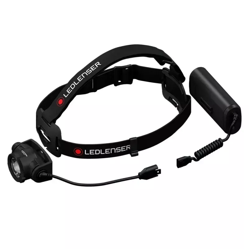 Pealamp Led Lenser H15R Core — peapaelaga LED-taskulamp, 2500 lm, 21700 aku, IP67, 250 m valgusvihu kaugus, 4 võimsustaset, alumiinium, must