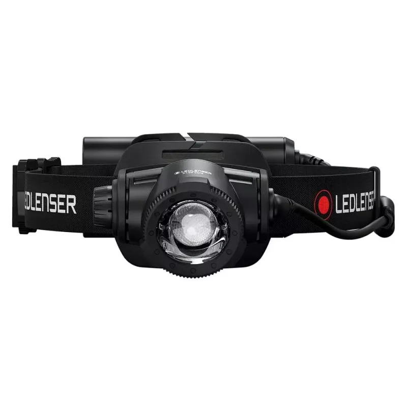 Pealamp Led Lenser H15R Core — peapaelaga LED-taskulamp, 2500 lm, 21700 aku, IP67, 250 m valgusvihu kaugus, 4 võimsustaset, alumiinium, must