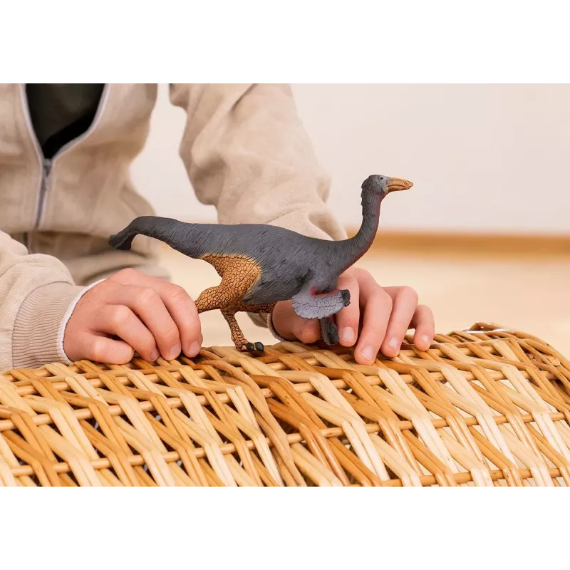 schleich Dinosaurs Gallimimus, 4 a, Conquering the Earth, Dinosaurused ja vulkaan, Pruun, Hall, Punane