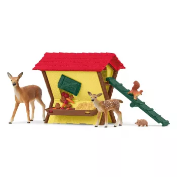 Metsloomade komplekt Schleich 42658S Värvilised söötmistarvikud