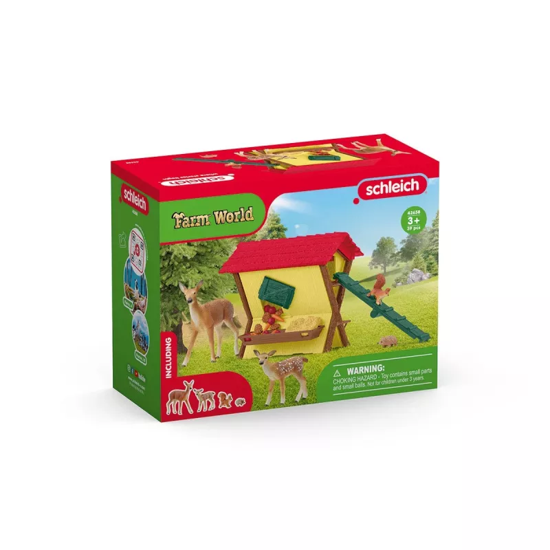 Metsloomade komplekt Schleich 42658S Värvilised söötmistarvikud