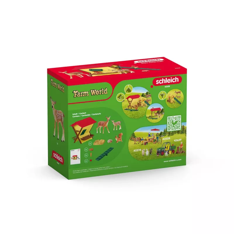 Metsloomade komplekt Schleich 42658S Värvilised söötmistarvikud