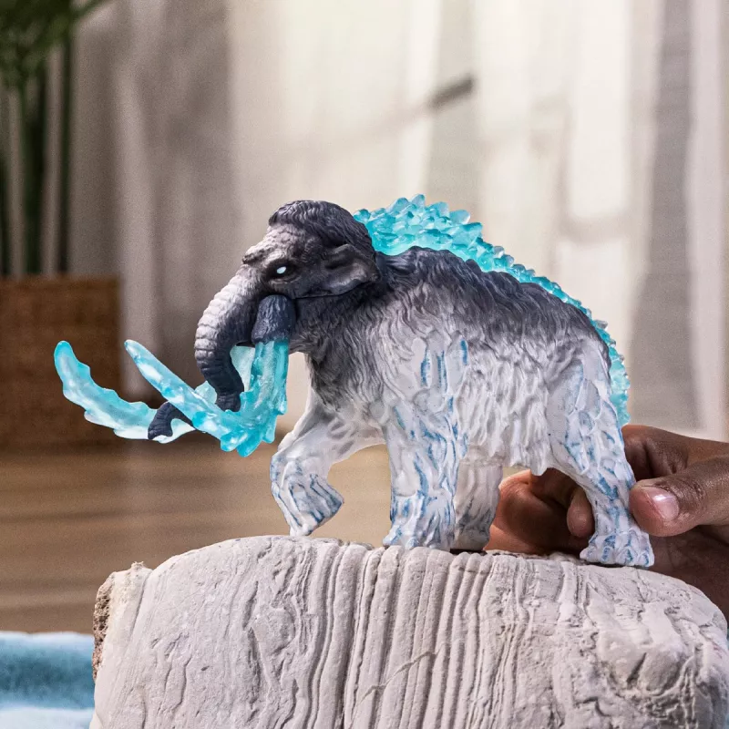 Mängufiguur Schleich Frost Mammoth mudel 70829, detailne kogutav loomafiguur