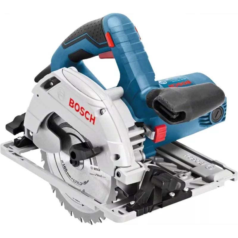 Bosch GKS 55+ GCE + FSN 1400 16,5 cm Must, Sinine 4700 RPM 1350 W