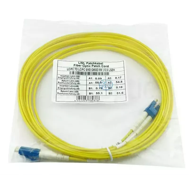 InfiniBand/kiudoptiline kaabel BlueOptics LRCABLE50M-BO 50 m LC kollane