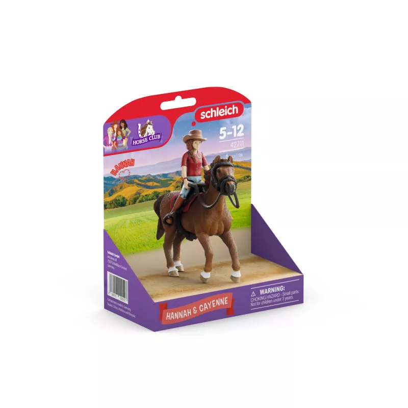 schleich HORSE CLUB Hannah & Cayenne, 5 a, Hobused, Mitmevärviline