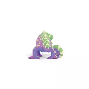 schleich Caspar kameeleon vikerkaarevärvides, 3 a, Mitmevärviline, Plastik