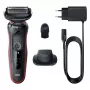 Braun Series 5 51-R1200S meeste pardel Fooliumpardel Trimmer Must, Punane