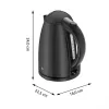 WMF Stelio 0413020072 elektriline veekeetja 1,7 L 2400 W Must