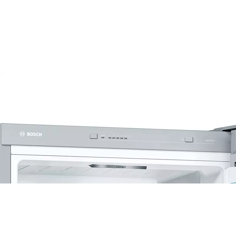 Bosch Serie 4 KGV332LEA külmik-sügavkülmik Vabaltseisev 289 L Roostevaba teras