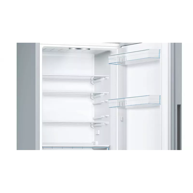 Bosch Serie 4 KGV332LEA külmik-sügavkülmik Vabaltseisev 289 L Roostevaba teras