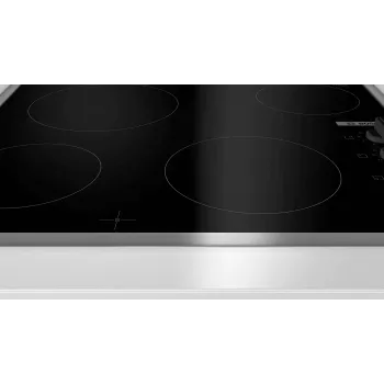 Bosch Serie 2 PKE645CA2E pliit Must, Roostevaba teras Sisseehitatud 60 cm Keraamiline pliit 4 tsooni