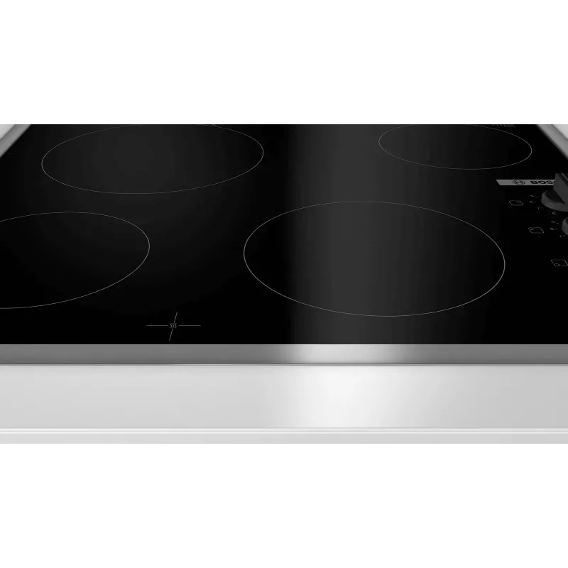 Bosch Serie 2 PKE645CA2E pliit Must, Roostevaba teras Sisseehitatud 60 cm Keraamiline pliit 4 tsooni