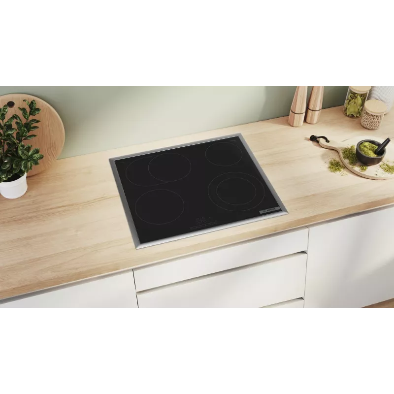 Bosch Serie 4 PKN645BB2E pliidiplaat must sisseehitatud 60 cm tsoon-induktsioonpliit 4 tsooni