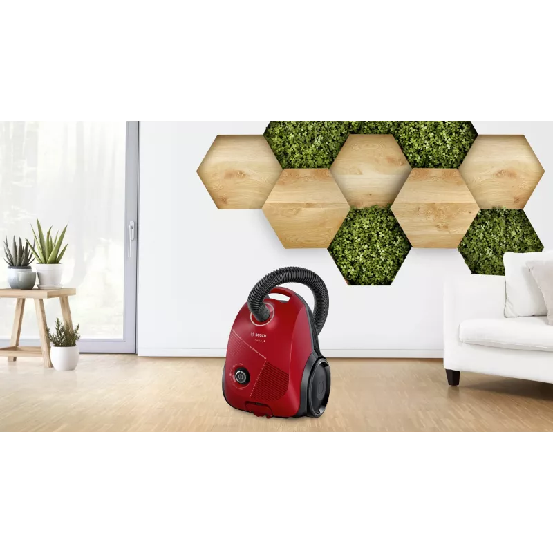 Bosch Serie 2 BGBS2RD1 tolmuimeja 3,5 L Silindertolmuimeja Kuivtolmuimeja 600 W Tolmukott