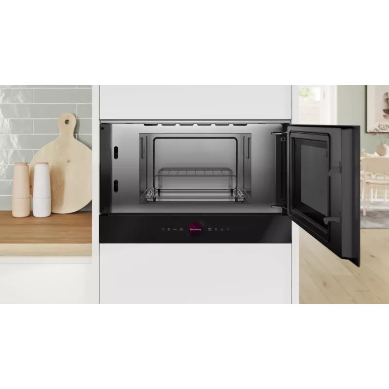 Bosch Serie 8 BER7321B1 mikrolaineahi Must Üksikmikrolaineahi Integreeritav 21 L 900 W