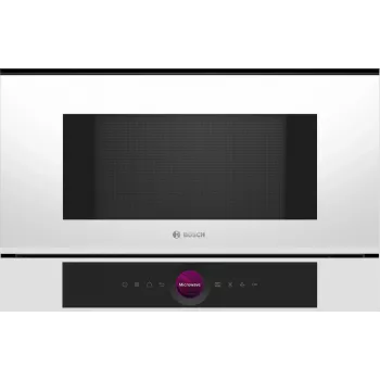Bosch Serie 8 BFL7221W1 mikrolaineahi Valge Solo mikrolaineahi Sisseehitatav 21 L 900 W