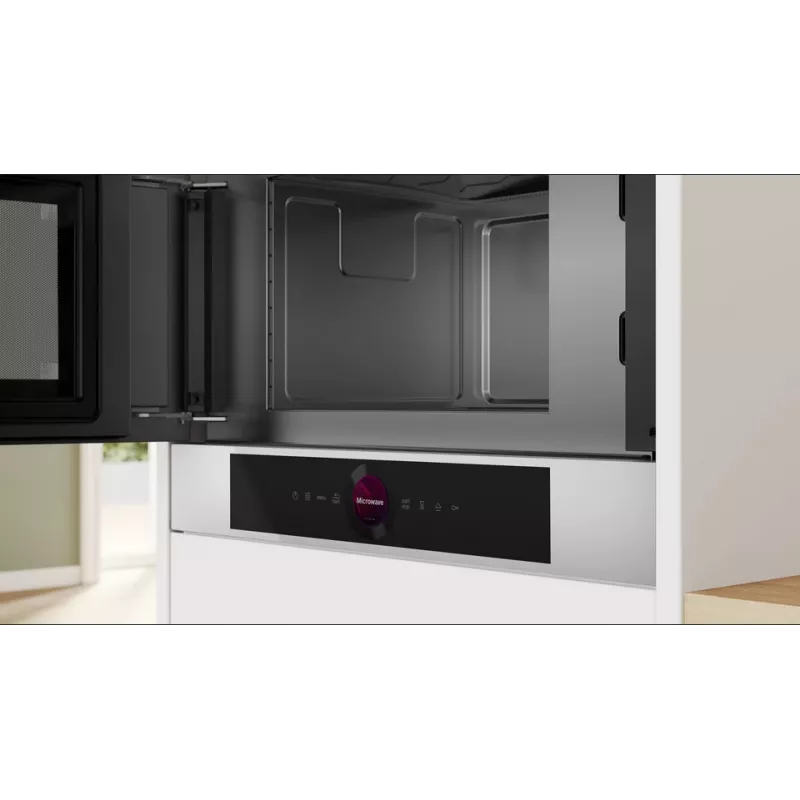Bosch Serie 8 BFL7221W1 mikrolaineahi Valge Solo mikrolaineahi Sisseehitatav 21 L 900 W