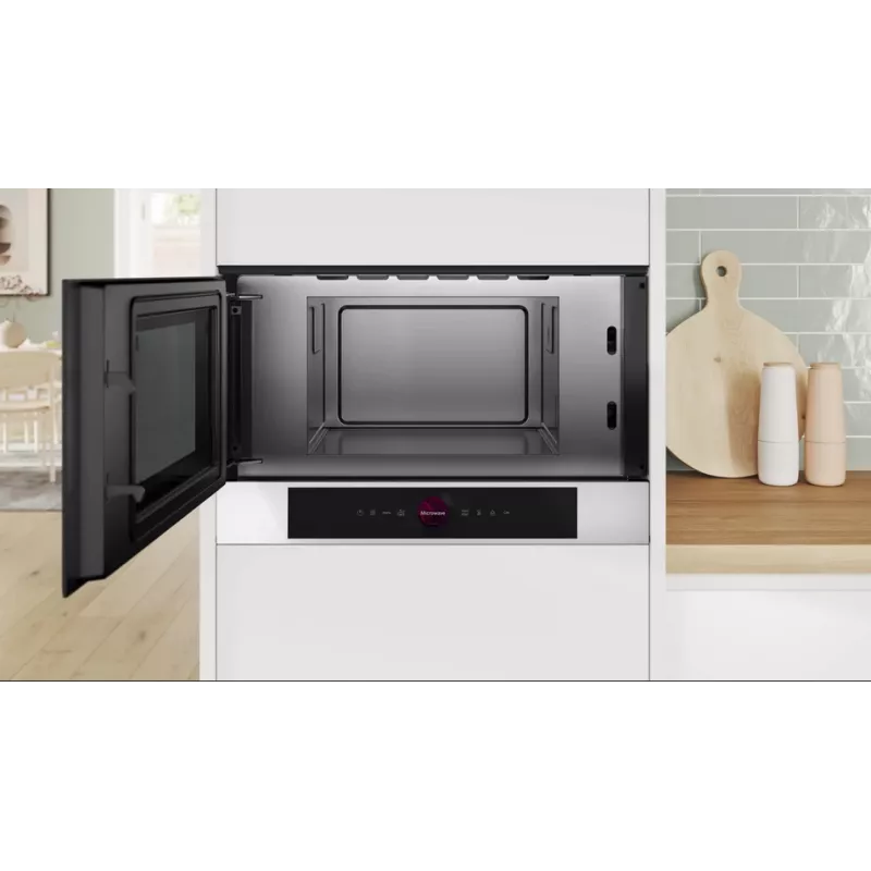 Bosch Serie 8 BFL7221W1 mikrolaineahi Valge Solo mikrolaineahi Sisseehitatav 21 L 900 W