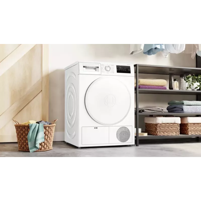 Bosch WTH83004 pesukuivatusrest Eraldiseisev Eestlaaditav 8 kg Valge