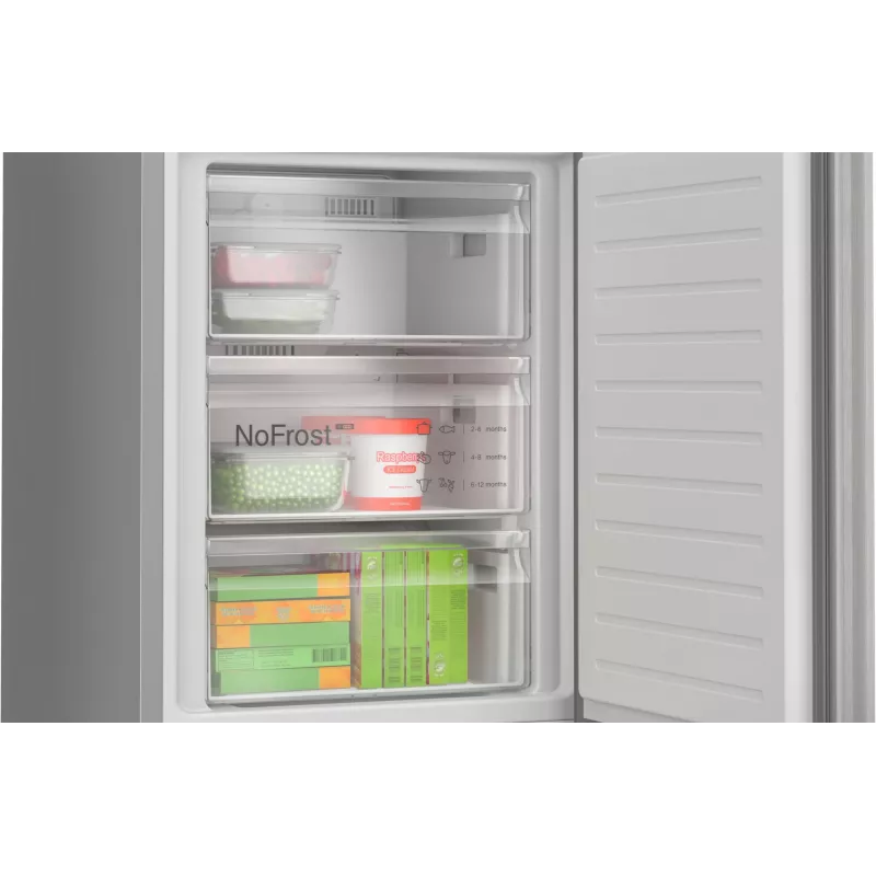 Bosch Serie 4 KGN392LAG külmik-sügavkülmik Eraldiseisev 363 L Metallik