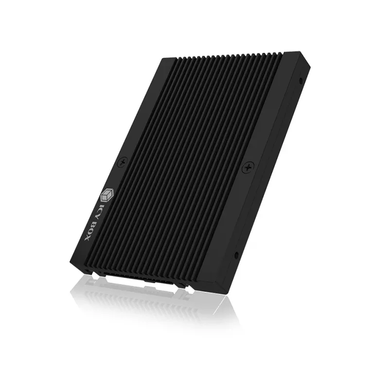 ICY BOX IB-M2U04 SSD-korpus Must 2,5 tolli