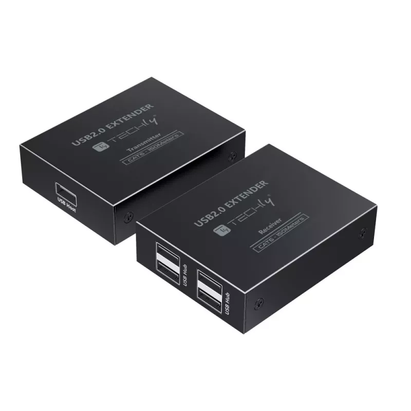 Techly IUSB-EXTEND1504P USB-pikendussaatja ja -vastuvõtja