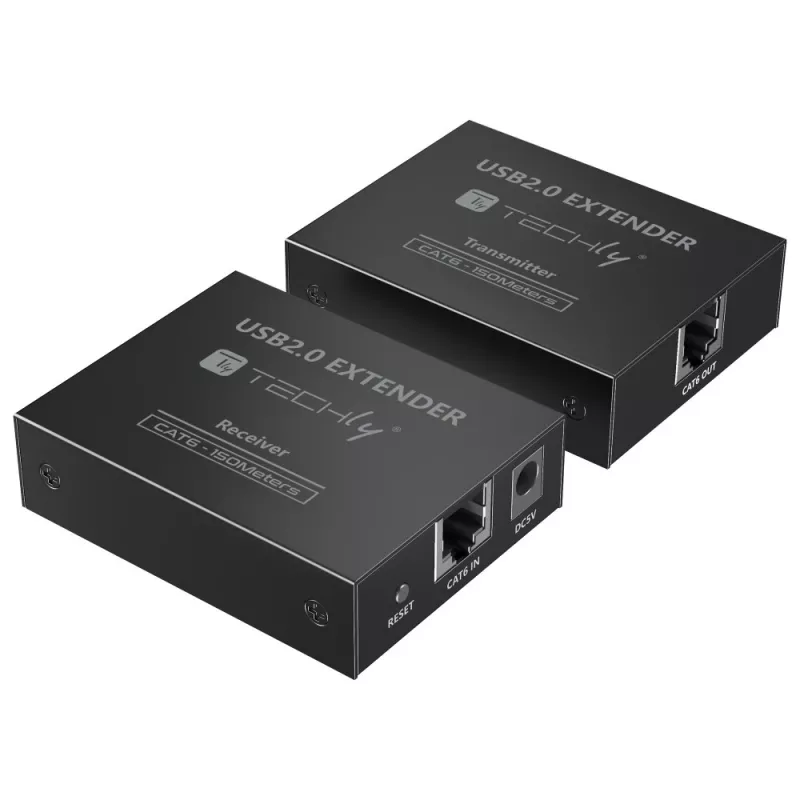 Techly IUSB-EXTEND1504P USB-pikendussaatja ja -vastuvõtja