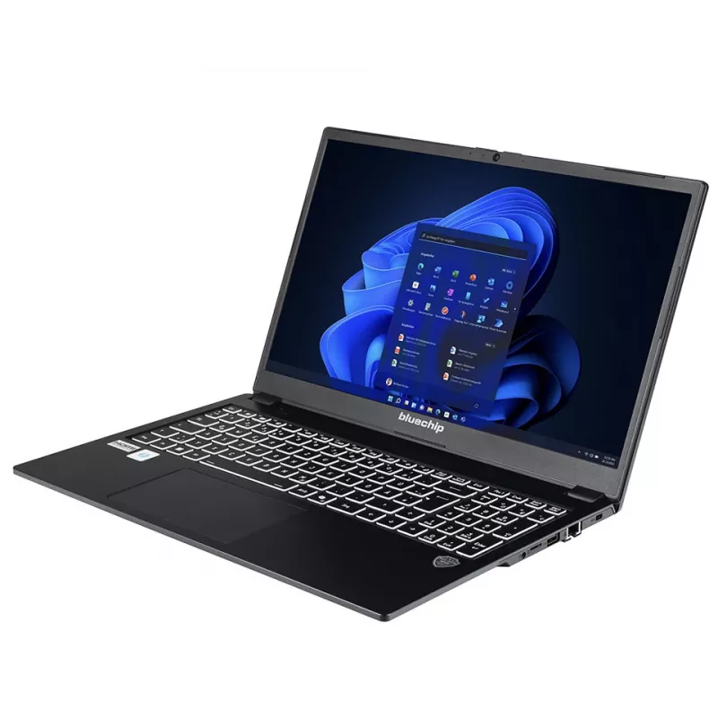 bluechip TRAVELline L15W19 Intel® Core™ 5 Prozessor 120U / kuni 5,00 GHz, Windows 11 Pro, 15,6-tolline peegeldusvastane IPS-paneel, 1920 x 1080, 16 GB DDR5, 500 GB NVMe SSD, Intel® Wi-Fi 7, Bluetooth 5.4, Intel® graafika, Thunderbolt™ 4 USB-C pordi kaudu
